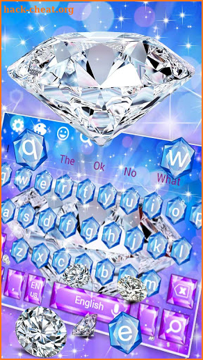 Gorgeous Gray Diamond keyboard screenshot