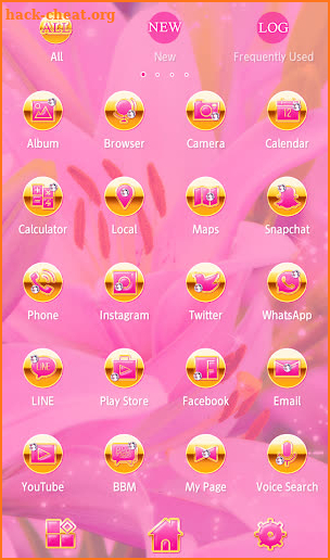 Gorgeous Wallpaper Pink Lilies Theme screenshot