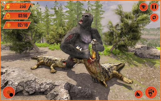 Gorilla City Rampage :Animal Attack Game Free screenshot