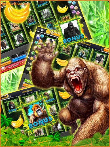 Gorilla King Slots Jungle screenshot