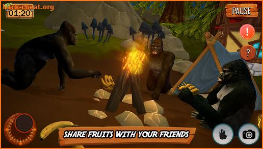 Gorilla Rampage Game 🦍 Wild Animal Harambe Game screenshot