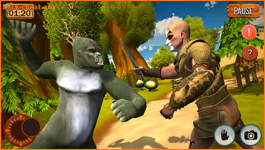 Gorilla Rampage Game 🦍 Wild Animal Harambe Game screenshot