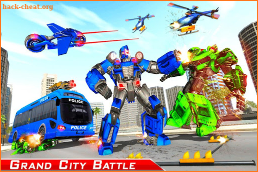 Gorilla Robot transforming game: Bus Robot Car war screenshot