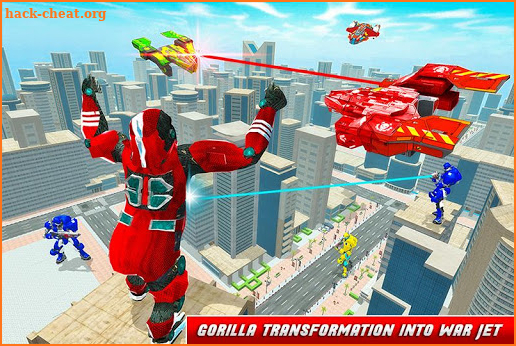 Gorilla Transform Robot: Fighter Jet Robot Battle screenshot