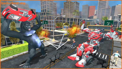 Gorilla VS Robot City Rampage screenshot