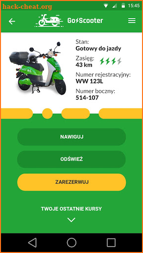 GoScooter - Skutery elektryczne na minuty screenshot