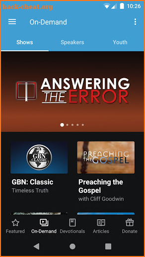 Gospel Broadcasting Network screenshot