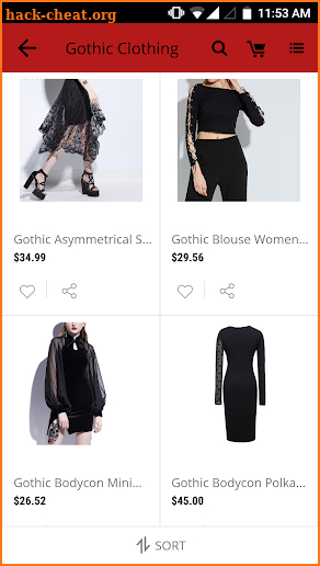 Goth Clothing Shop - Thorngear screenshot