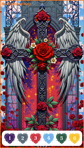 Goth Color - Paint by Numbers screenshot