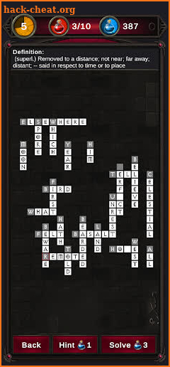 Gothic Crossword - Hero Story RPG screenshot