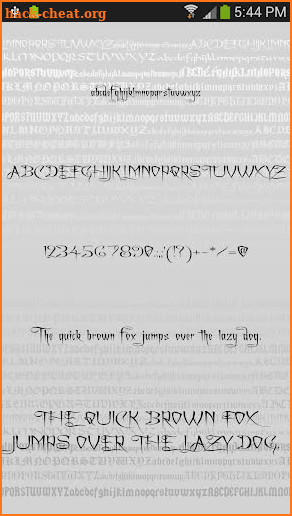 Gothic Fonts for FlipFont Free screenshot