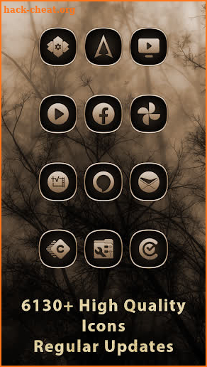 Gothic Forest Brown Annabelle Icons screenshot