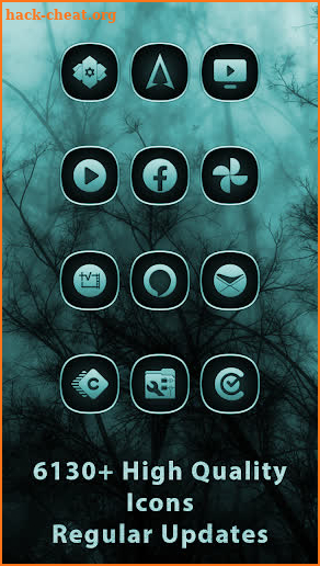 Gothic Forest Teal Annabelle Icons screenshot