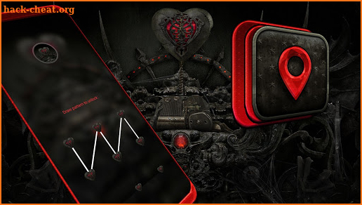 Gothic Machine Heart Launcher Theme screenshot
