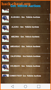 Government  Vehicle Auction  Listings - All States screenshot