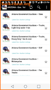 Government  Vehicle Auction  Listings - All States screenshot