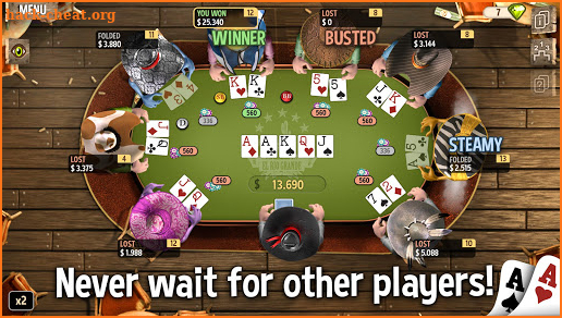 Governor of Poker 2 - OFFLINE POKER GAME screenshot