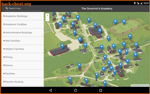 Governor's Academy Map screenshot