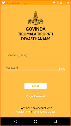 Govinda - Tirumala Tirupati Devasthanams screenshot