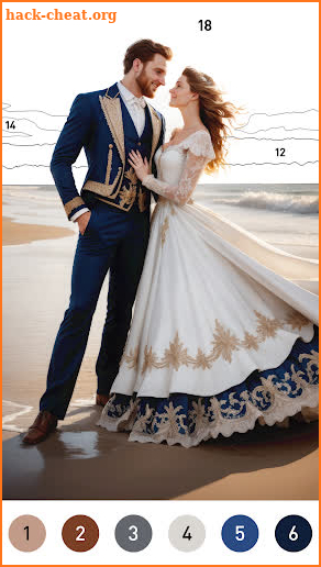 Gown Color by Number Book screenshot