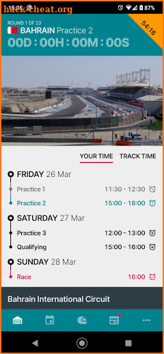GP Calendar 2021 screenshot