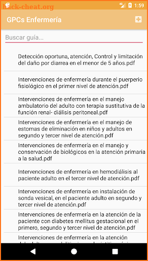 GPCs Enfermería screenshot