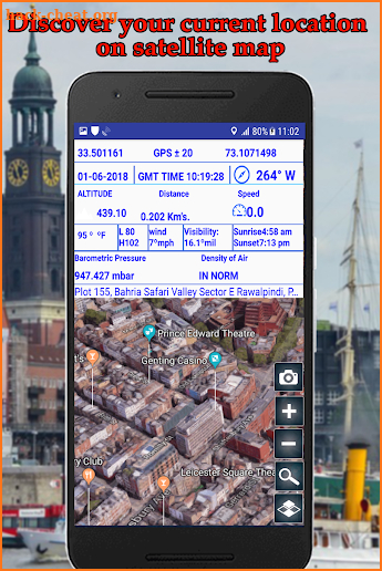 GPS Altimeter Maps & Compass screenshot
