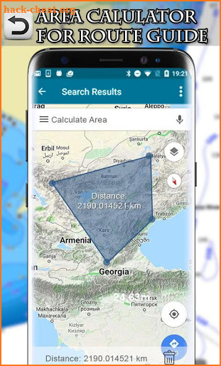 GPS Area Calculator & Land Measurement Route Find screenshot
