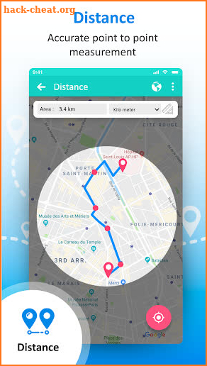 GPS Area Calculator for Land - Distance Measure screenshot