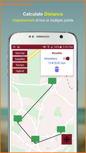 Gps Area Calculator with Level Meter screenshot