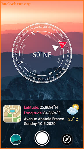 GPS Camera Location with Latitude and Longitude screenshot