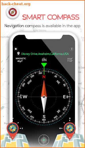 GPS Compass Maps for Android: GPS Direction 2019 screenshot