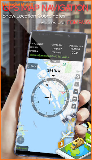 GPS Compass Navigation: GPS Map Direction screenshot