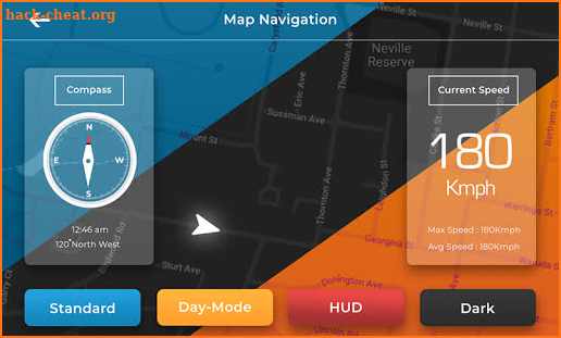 GPS Compass Navigator & HUD Speedometer screenshot
