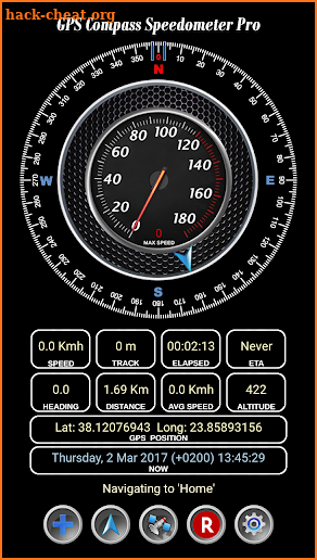 GPS Compass Speedometer Pro screenshot