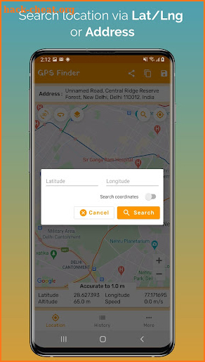 Gps Coordinates finder - save & share location screenshot