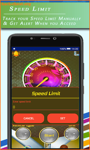 GPS Digi HUD Speedometer, Distance Meter screenshot