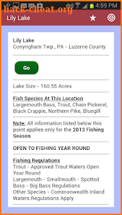 GPS Fishing Guide to PA screenshot