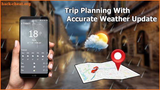 GPS Free Now: Street Map View 3D & Live Weather screenshot