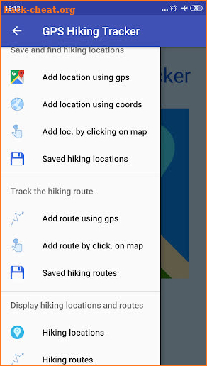 GPS Hiking Tracker screenshot