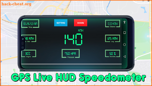 GPS HUD Live: Live Earth Route,Weather,Speedometer screenshot