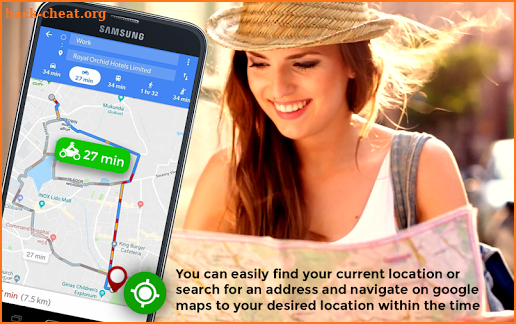 GPS HUD View Speedometer & Street Navigation screenshot