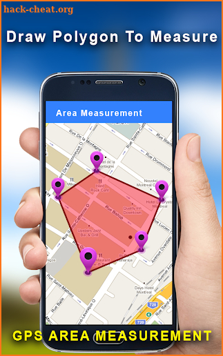GPS Land Measurement Area Calculator:: Perimeter screenshot