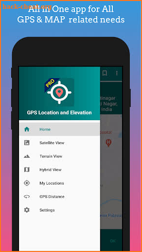 GPS Location, Elevation and GPS Distance screenshot