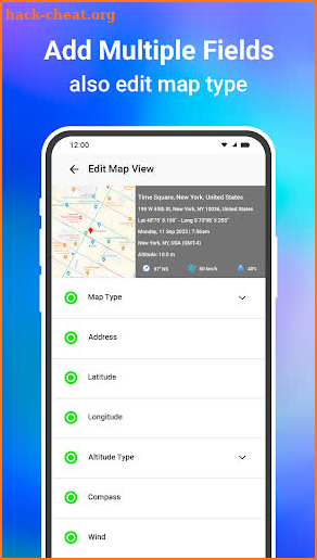 GPS Map Camera App screenshot