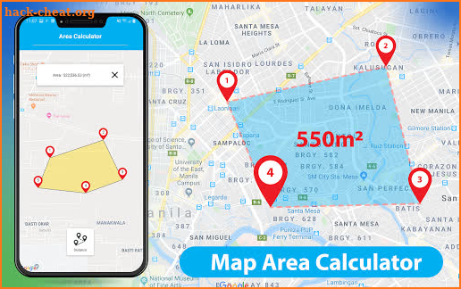 GPS Map Location Finder & Area Calculator App screenshot