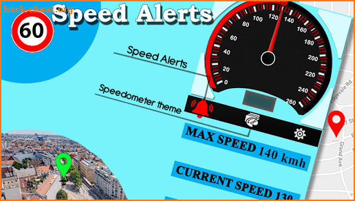 GPS Map Speedometer: Speed Map Live & Drive Alert screenshot