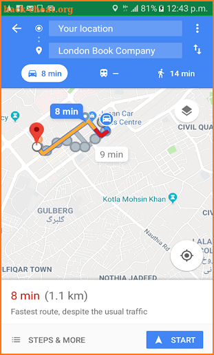 GPS Navigation - Drive with Voice, Map & Direction screenshot