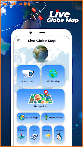 GPS Navigation Globe Map 3d screenshot