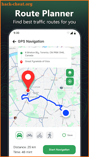 GPS Navigation: Live Maps View screenshot